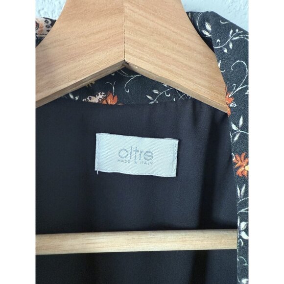 Oltre Made In Italy Paisley Double Breasted Padded Blazer Gypsy Retro Artsy 6 - Picture 8 of 10